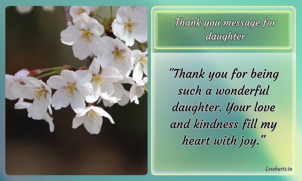 Thank you parents message: