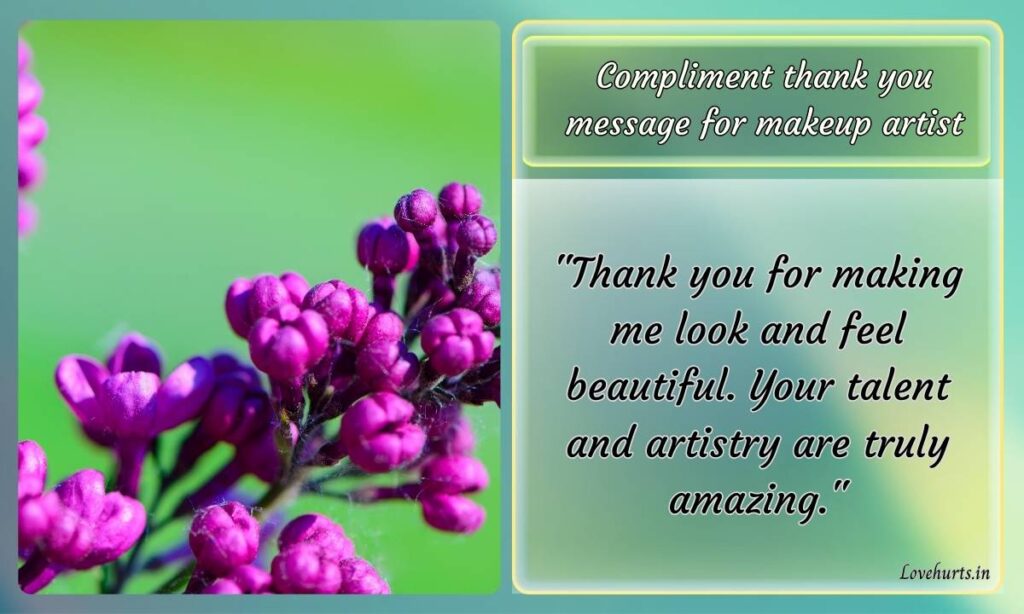 Thank you message for caregiver: