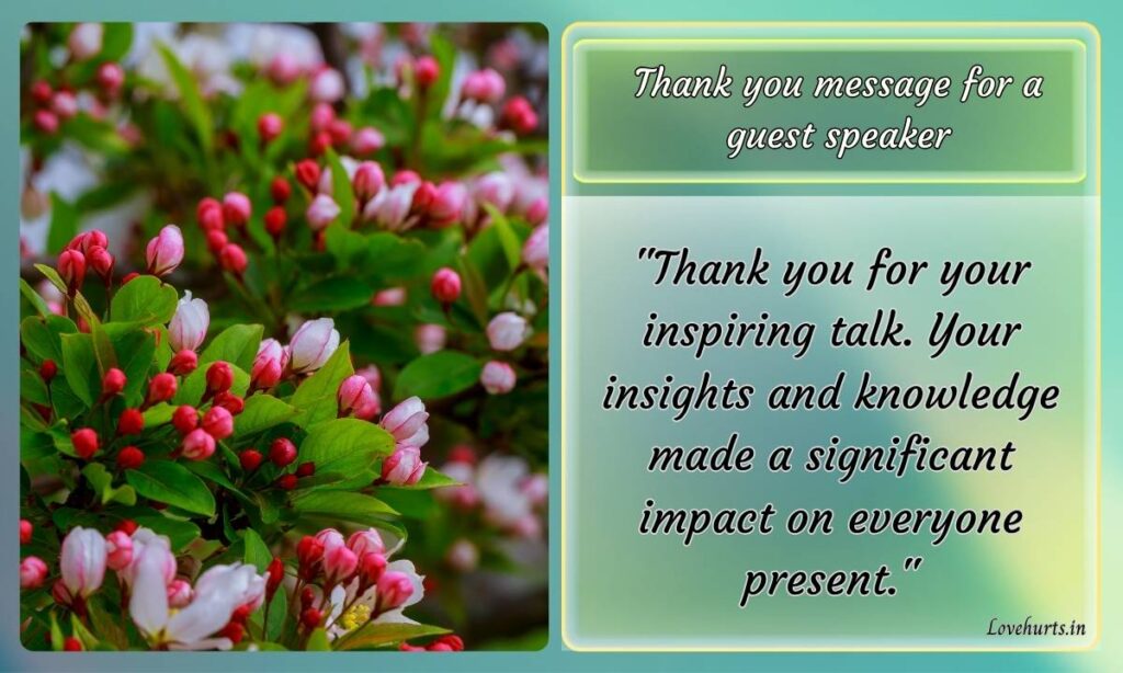 Thank you message for a successful event:  